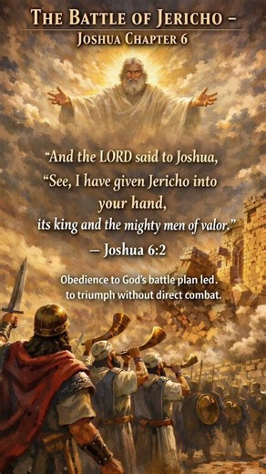 God Already Won Your Battle | Joshua 6:2 Victory Promise 🙏 #godfightsyourbattles #bibleverse #love