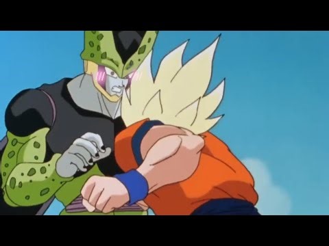Perfect Cell Vs Ss1 Goku Full HD - Fight Scene