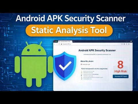 Mobile App Security Analyzer | Android APK Static Analysis Tool | Flask + Androguard