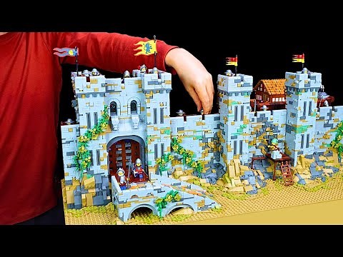 I Built Medieval City Walls For The Lego Lion Knights' Castle Set