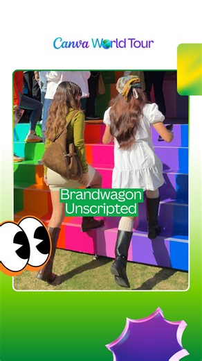 The mic was on 🎙️ Here’s what we overheard at the Canva World Tour in L.A. No scripts, just pure creativity. #CanvaWorldTour | Canva