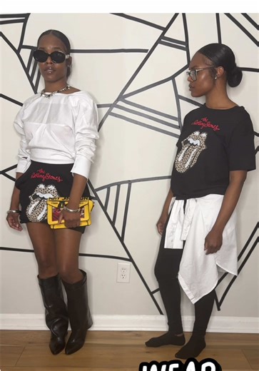 Rock Tee Styled Two Ways: Edgy or Casual?