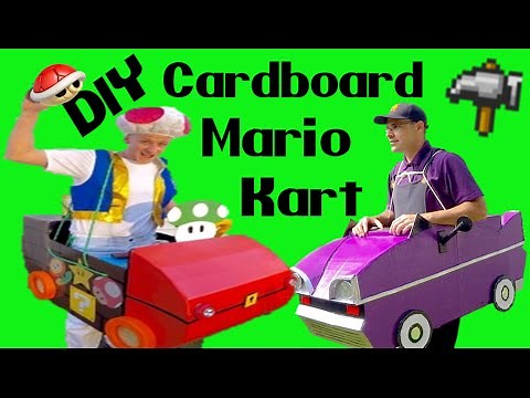How to build a Cardboard Race Car--Mario Kart 101