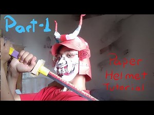 How to make a PAPER Samurai Helmet |DIY TUTORIAL PART 1|