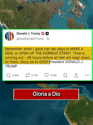 Trump alza la pressione con un ultimatum di 48 ore… mentre lo Stretto di Hormuz resta bloccato e le tensioni continuano a salire. Tra caccia abbattuti, operazioni di salvataggio in corso e nuovi sistemi di difesa iraniani, la situazione sul campo si sta complicando rapidamente. Se lo Stretto non riapre, le conseguenze non saranno solo militari… ma anche economiche a livello globale. Secondo te queste 48 ore porteranno a un accordo… o a un’escalation ancora più grande? #trump #statiuniti #iran #i
