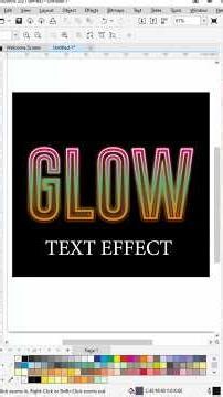 CorelDRAW Glow Text Effect Tutorial | Easy Neon Text Design 🔥 #glowtext #coreldraw