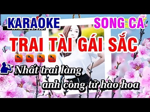 Karaoke Trai Tài Gái Sắc Nhạc Sống (Song Ca) Dễ Hát | Karaoke Phi Long