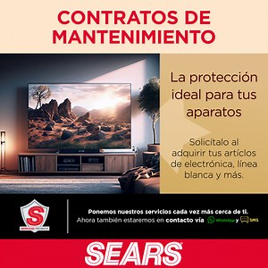 La protección ideal para tus aparatos 🛠 Contratos de Mantenimiento SEARS ✨ Términos 👉 https://bit.ly/3FFHO9b | Sears México