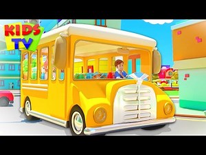 Wheels On The Bus | Junior Squad Cartoons | Nursery Rhymes for Kids | Babies Kindergarten Songs - Videos For Kids