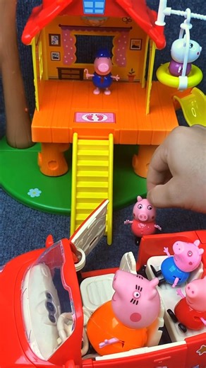 Satisfying with Unboxing & Review Peppa Pig Tree House Playset Toys ASMR #peppapig #toys #shorts