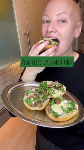 Köstliche Vegetarische Pizzabrötchen Zubereitung