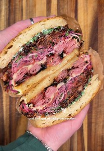double ham and slaw | food