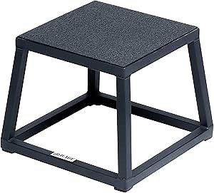 Rage Fitness Steel Plyo Box 12-18-24 Inch High Anti-Slip Pre-Assembled Plyometric Jump Box for Home Gym Conditioning and Strength Training (Sold Individually) Plyometric Platform Step
