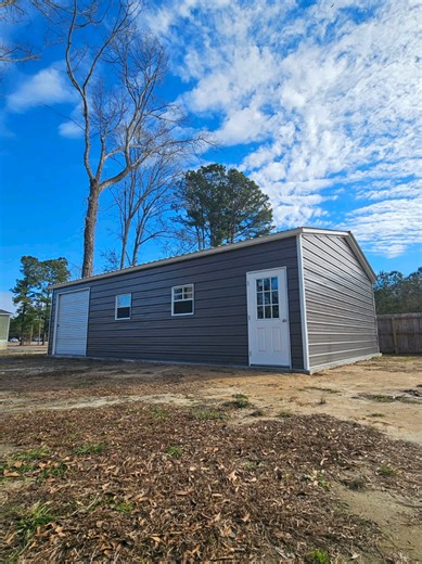 If you're in Berkeley County and need some storage solutions, we're right in Bonneau and would love to help you with finding the right building. #benchmarkstructures #steelbuilding #backyardvibes