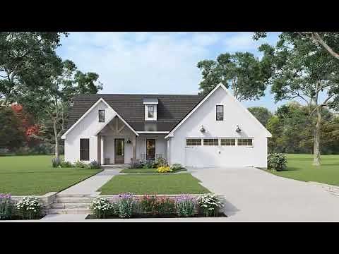 MODERN FARMHOUSE PLAN 4534-00018 WITH INTERIOR