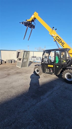 Having fun with the telehandler! #family #daughter #telehandlers