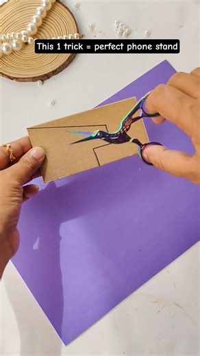 DIY Mobile Holder Using Cardboard | Easy & Budget-Friendly Phone Stand #ytshorts #shorts