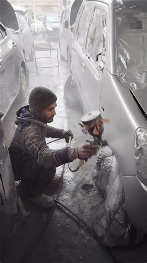 denting #love #song #music and painting🚘🚘