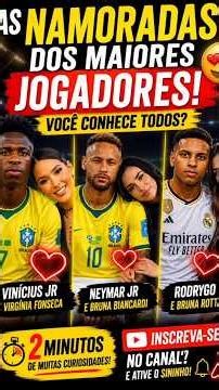 😱 As Namoradas dos Maiores Jogadores do Mundo! ❤️⚽