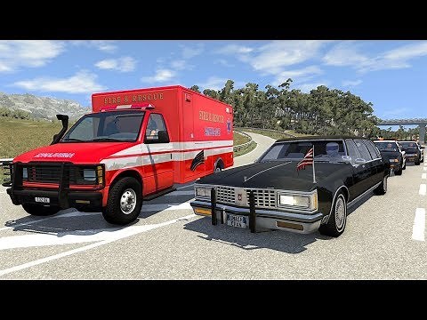 Emergency Vehicles Crashes #1 - BeamNG DRIVE | SmashChan