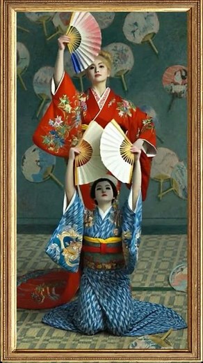 La Japonaise de Claude Monet🖼️🎨 - #peinturesurtoile #impressionism