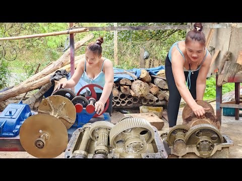 The genius girl restored the entire ZQ250 reduction gearbox that had been abandoned for a long time