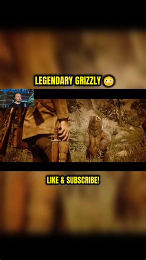 I encountered the legendary grizzly in Red Dead Redemption 2 #rdr2clips #rdr2story #rdr2
