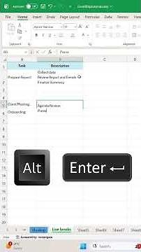 Write Multiple Lines in One Excel Cell Alt + Enter Trick