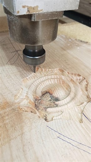 AMAZING 3D CNC WOOD ROUTER CARVING ASMR WORK|SATISFIED CNC WOOD WORK #woodrouter #cncwood #shorts