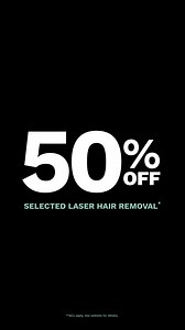 Repair & prepare your skin for Summer with 50% off selected Laser Hair Removal.* Consistency is key for lasting results. Our Laser Hair Removal sessions are quick, affordable, and perfect for keeping your skin silky-smooth and hair-free. Start your Laser Hair Removal journey now or top up on your treatments & shop 50% off selected treatments. *T&C’s apply, see website for details. | Laser Clinics Australia