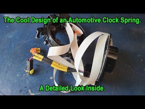 How an Automotive Clock Spring Works – Cool Steering Wheel Design Explained.