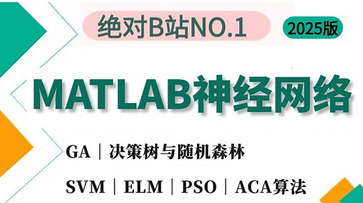 2025强推！这个【MATLAB神经网络和优化算法】教程！大佬带你入门！简单易懂，手把手带你走进AI人工智能世界！