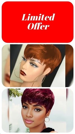 Colored Pixie Cut Wig