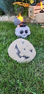 Cement Pumpkin Sacrifice Sculpture: Graveyard Decor - Etsy
