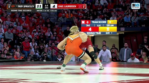 VAN DEE FOR THREE❗️ JVD gets the late takedown and rideout to beat No. 21 Ramirez. | Nebraska Wrestling