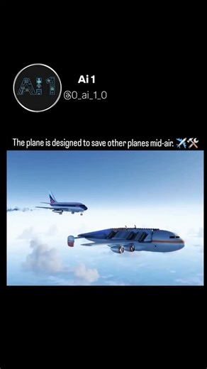Ai 1 | Meet the “Plane Plane” — a bold new rescue concept in aviation. 🛩️🚁 This futuristic idea imagines a massive flying landing platform... | Instagram