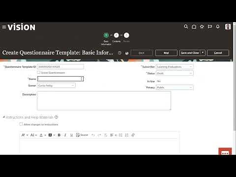 Questionnaires | How do I create a basic questionnaire?