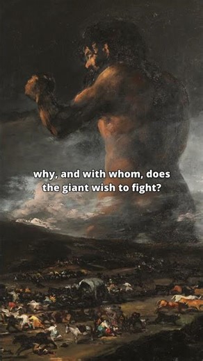 The Colossus by Francisco de Goya #art #painting #history