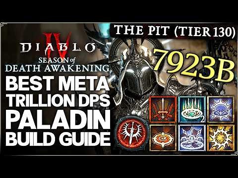 Diablo 4 - New Best OP Meta TRILLION DPS Paladin Build - Season 14 Superspeed Zeal Combo T12 Guide!