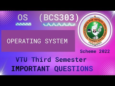 Operating system important questions| BCS303