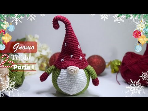 Gnomo Tejido Parte 1/4 - Gorro - Amigurumi Paso a Paso | @AnabelMonGar