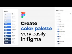 Create Color Palette and Styles in Figma Very Easily | Color generator in Figma