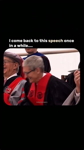 Entrepreneurship | Business | Startup Culture on Instagram: "Tim Cook's 2019 Stanford commencement speech offered several memorable lines. He emphasized the importance of empathy, stating it's a great strength. Cook encouraged listeners to "be a builder" in their lives and avoid living according to others' expectations. He also highlighted the connection between accepting responsibility for the bad and taking credit for the good. The speech suggested that technology magnifies inherent human qual