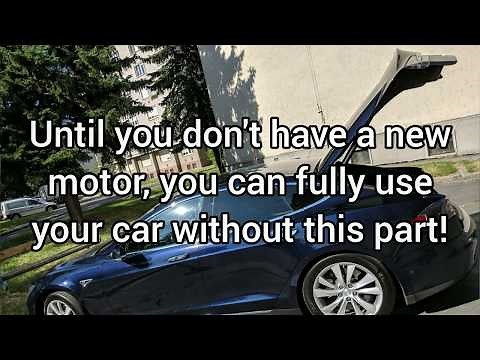 Tesla Model S Trunk door open and repair