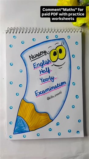 Renu Bala | Creative Nursery Half-Yearly Exam Math Worksheets Engaging and colorful nursery math worksheets designed for half-yearly exams, featuring... | Instagram