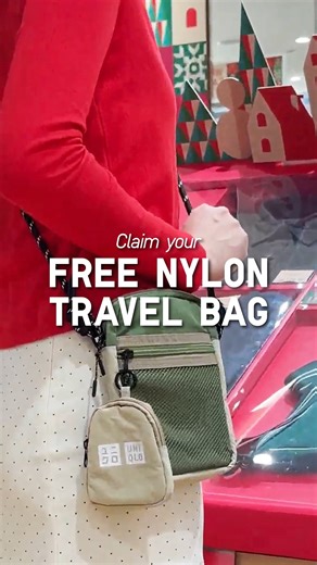 UNIQLO Malaysia on Instagram: "Shop for your holiday gifts and get rewarded! Get a free Nylon Travel Bag when you spend RM200 or above with Click&Collect in a single receipt. Promo period: 26 December 2025 - 1 January 2026 *While stocks last *Terms & Conditions apply #ClickAndCollect #WrapEachOtherInLove #UNIQLOMY #MYLifeWear #SimpleMadeBetter"