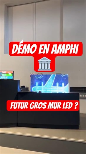 🛠️ Démo chez le client : Installer un Mur LED en Amphi ! #MurLED