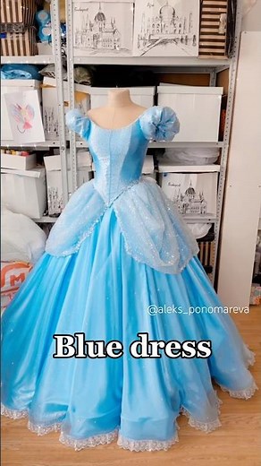 Dress Collection🩵#cosplay #cosplay #disneycosplay #ariel #cinderella #aurora #frozen #littlemermaid
