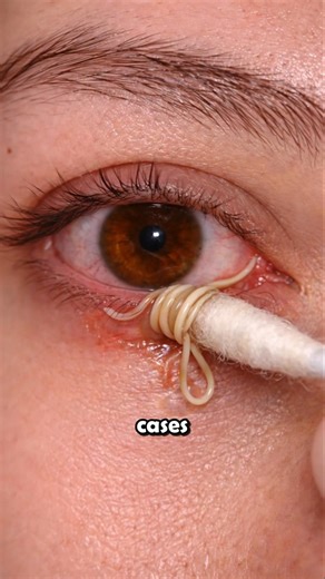 This Worm Lives Inside Your Eye 👁🐛 #macro #gross #insects #science