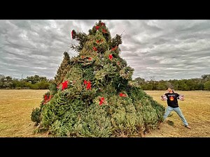120 Christmas Trees ON FIRE!!!